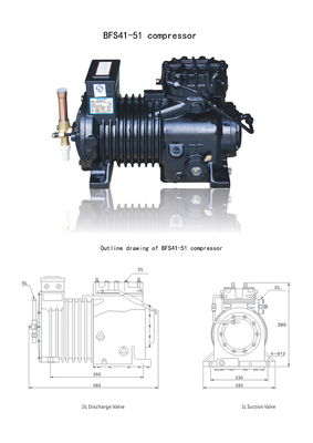 BFS51 BFCA-0500 Cold room compressor condensing unit 5hp refrigeration compressor