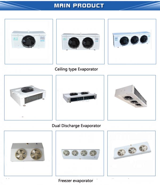 SPAE053D Certificação CE Frigorífico de ar por evaporação industrial de três ventiladores para salas frias 8