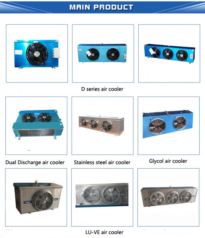 SPAE053D Certificação CE Frigorífico de ar por evaporação industrial de três ventiladores para salas frias 9
