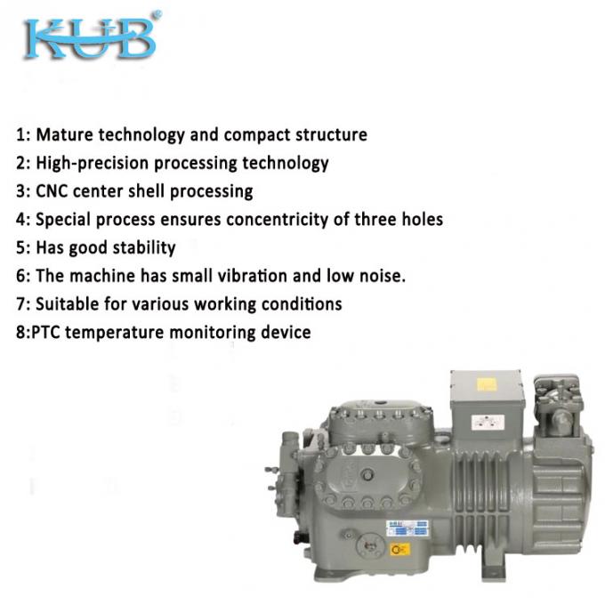 Compressor de refrigeração de 2HP a 50HP Fabricado na China Suporte compressor de pistão semi-hermético barato e personalizado para refrigeração de câmaras frigoríficas, compressor de câmaras frigoríficas, sistema de câmaras frigoríficas, câmaras frigoríficas industriais 2