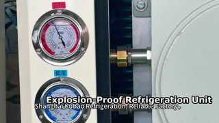 Unidade de refrigeração industrial à prova de explosão KUB1000 ZB58KQE | Chiller de caixa refrigerado a ar com ventilador duplo