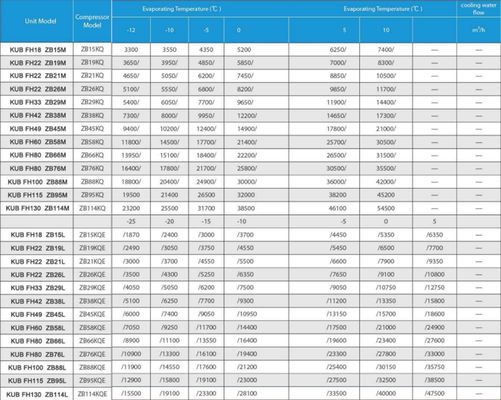 380V 3PH 50HZ Water Cooled Condensing Unit with 1 Year Warranty and 2Hp 3Hp 4Hp Copeland Compressor