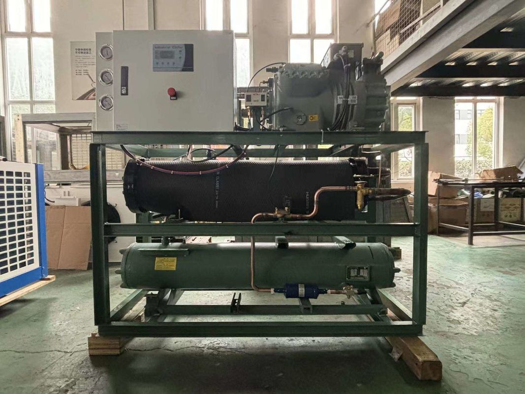 4VG-30.2 Compressor de refrigeração industrial 30HP Refrigerador de água de evaporação de tubos e conchas Refrigeradores de água