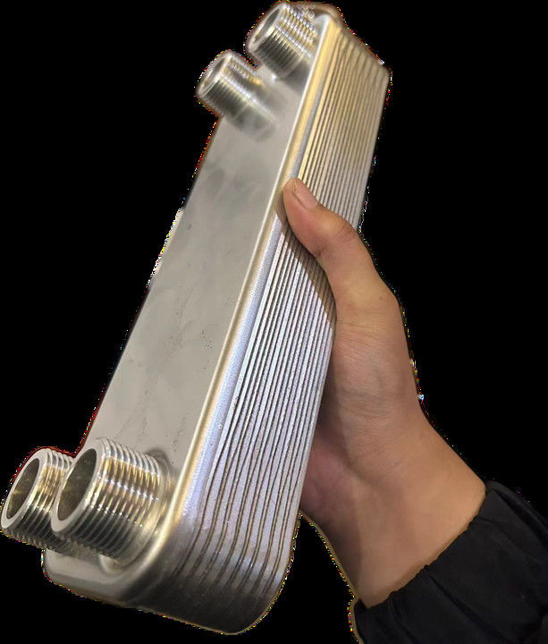 Trocador de calor de chapa resistente à corrosão, ligado por fusão, de aço inoxidável 316L, para condições de trabalho químicas