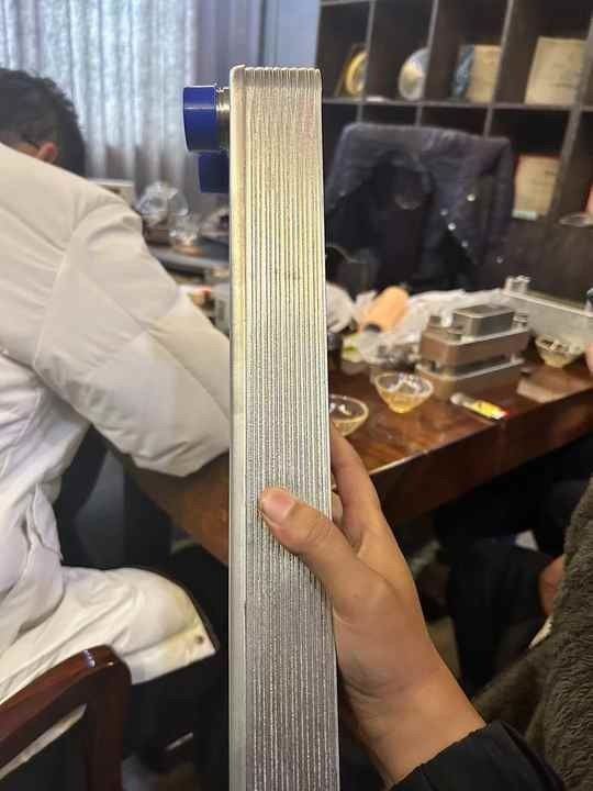 Trocador de calor de chapa resistente à corrosão, ligado por fusão, de aço inoxidável 316L, para condições de trabalho químicas