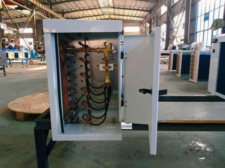 DD12 Refrigerador de ar de barbatanas de alumínio hidrofílico bobina de evaporador com dobradiças Evaporador com válvula de expansão evaporador para sala fria