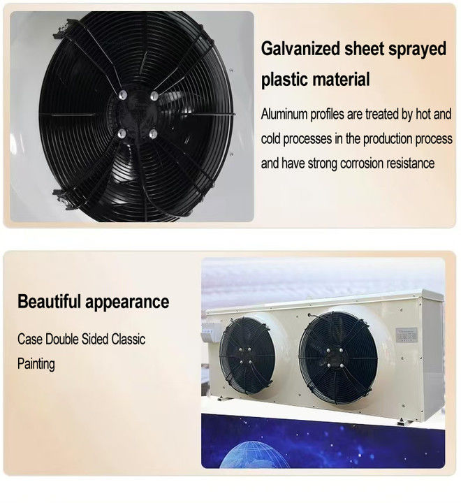 Refrigerador de unidade de refrigeração da série DD, evaporador de 5 HP para sala fria