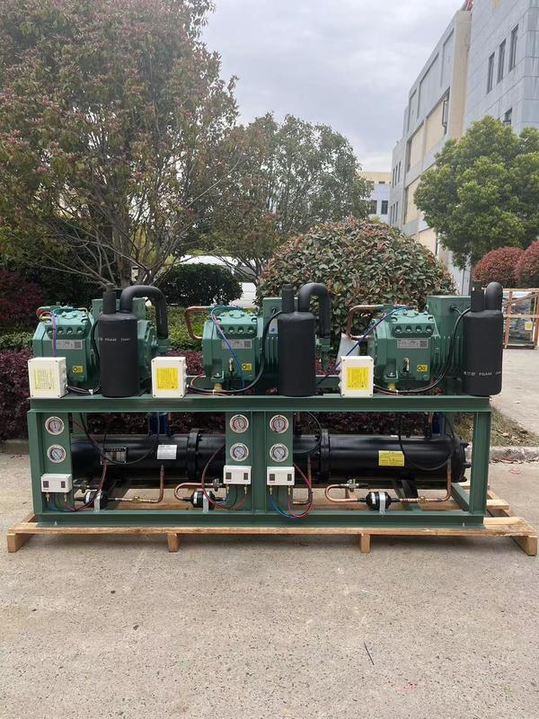 Unidade de condensação refrigerada a água de 10 HP*3 HP com 380V 3PH 50Hz e 1 ano de garantia