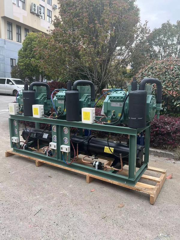 Unidade de condensação refrigerada a água de 10 HP*3 HP com 380V 3PH 50Hz e 1 ano de garantia