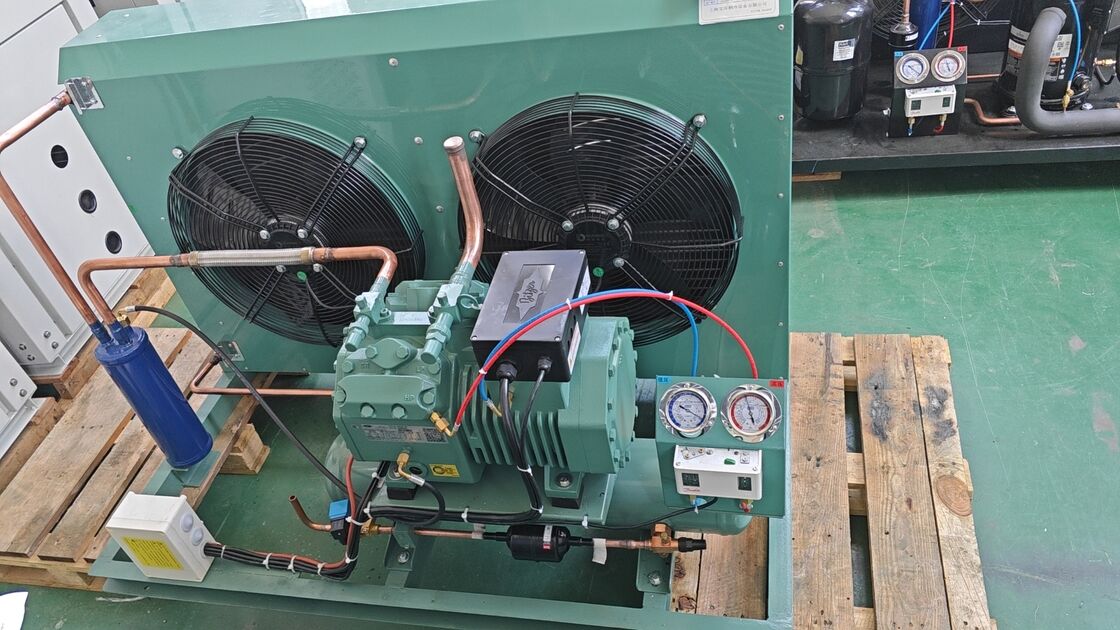FNH-24 2Hp refrigerante refrigerado a ar Chiller Condensador Ventilador Motor Design Ventilador condensador de unidade de bobina