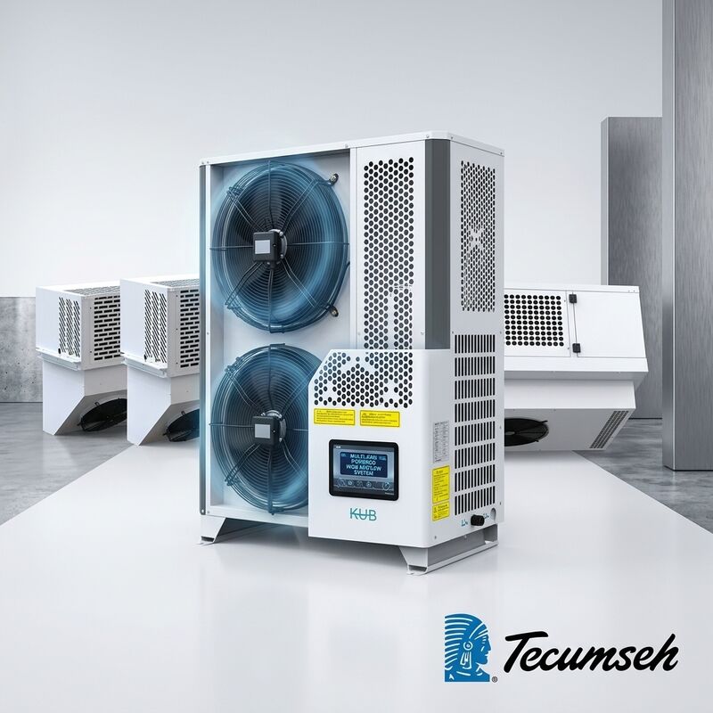 Unidade de condensação pequena ultra silenciosa 48dB 1.5HP Rolo hermético R134a Refrigeração de loja de armários de exposição de supermercado