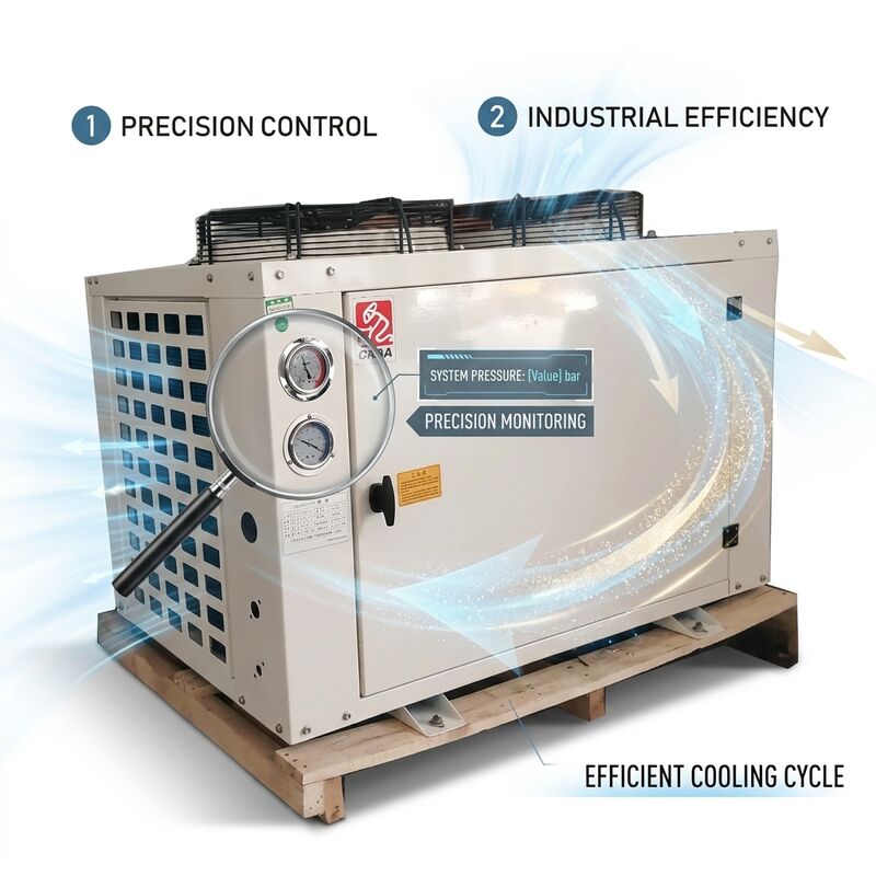 Unidade de condensação semi-hermética de baixa temperatura 2CES-4Y para frigorífico e frigorífico 380V