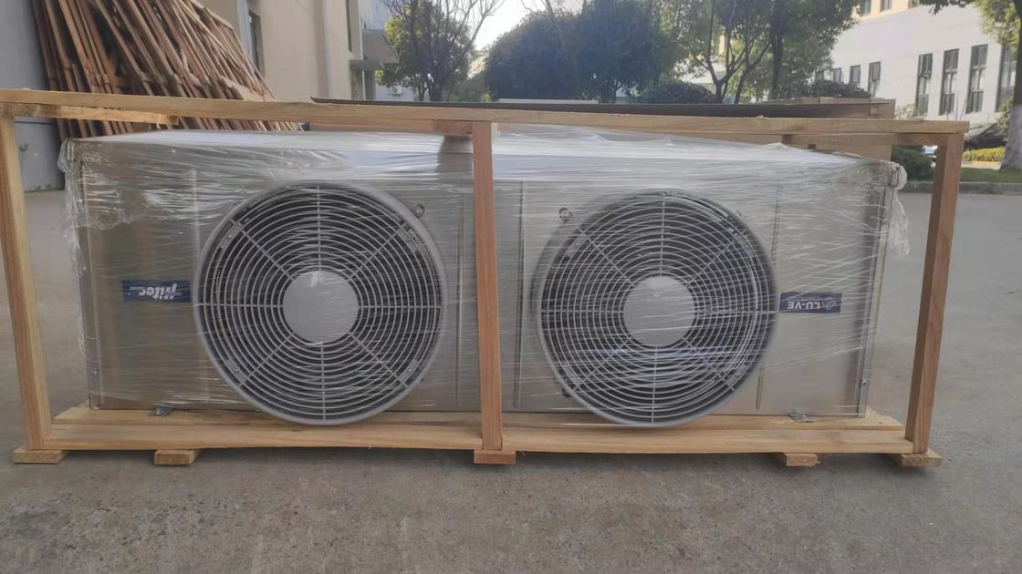 evaporador de aço inoxidável de refrigeração ar da baixa temperatura do evaporador S2HC38E65 220V para o armazenamento frio de sala fria