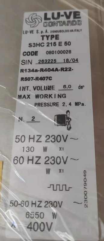 evaporador de aço inoxidável de refrigeração ar da baixa temperatura do evaporador S2HC38E65 220V para o armazenamento frio de sala fria
