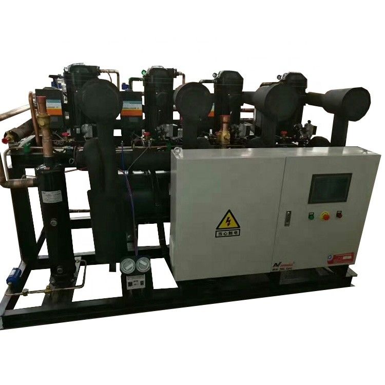 O ar refrigerou a unidade de condensação da refrigeração de R404a para o equipamento de refrigeração da paralela da loja de alimento