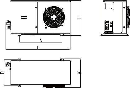Unidade de condensação 1700m3/H em forma de caixa da refrigeração hermético de R404A